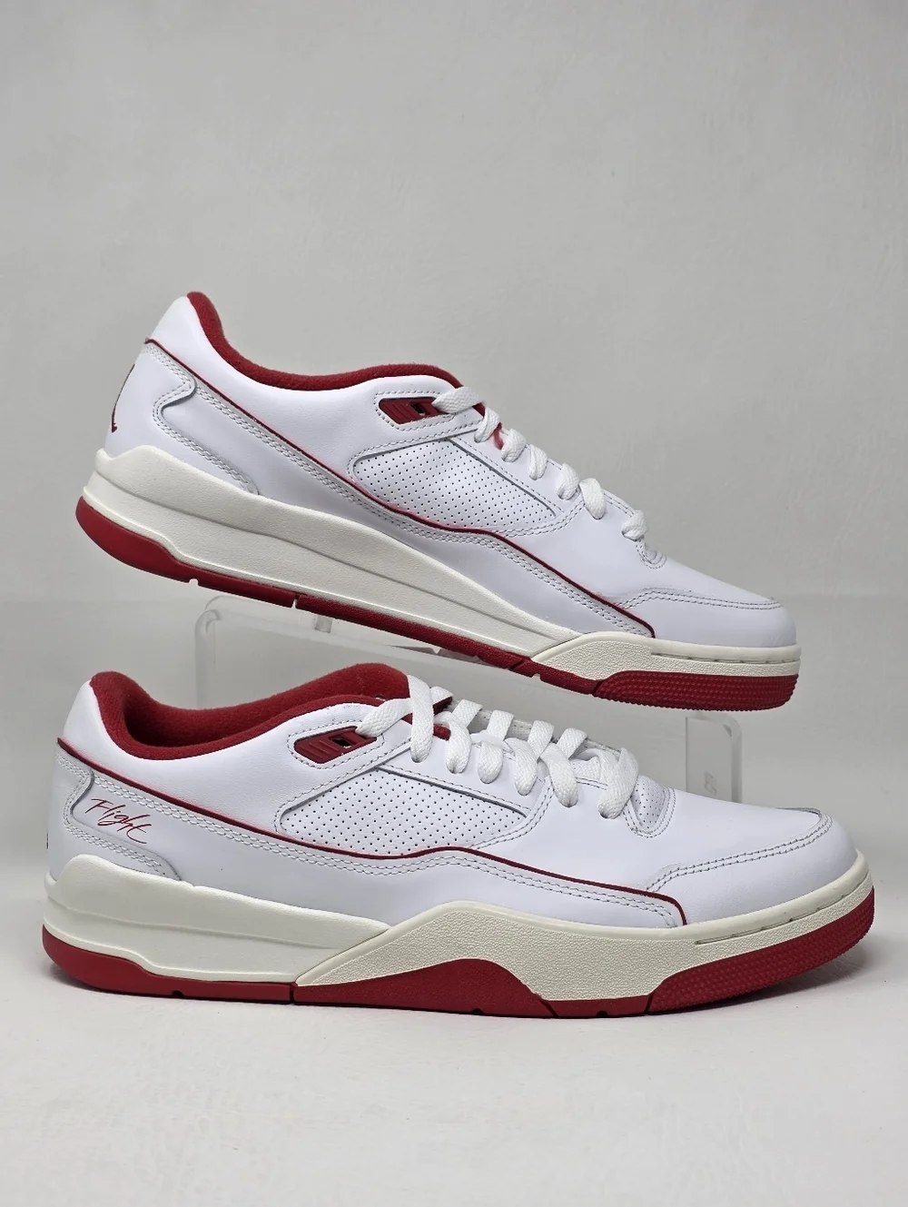 Nike Jordan Flight Court White Sail Black Varsity Red HF3255-106 Men's Size 11